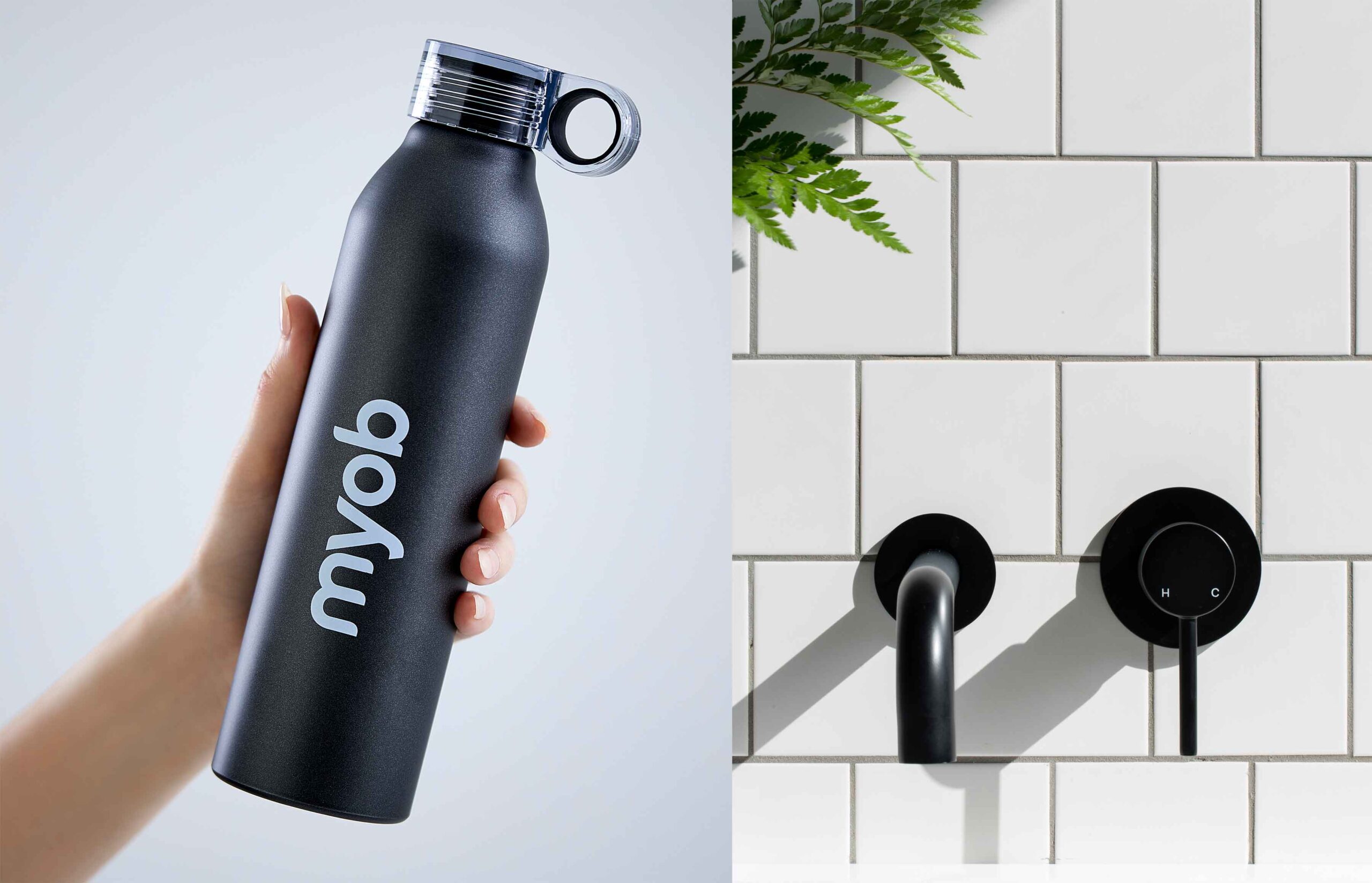 2 product images, one for MYOB of a bottle and 1 for tabs for Meir Black