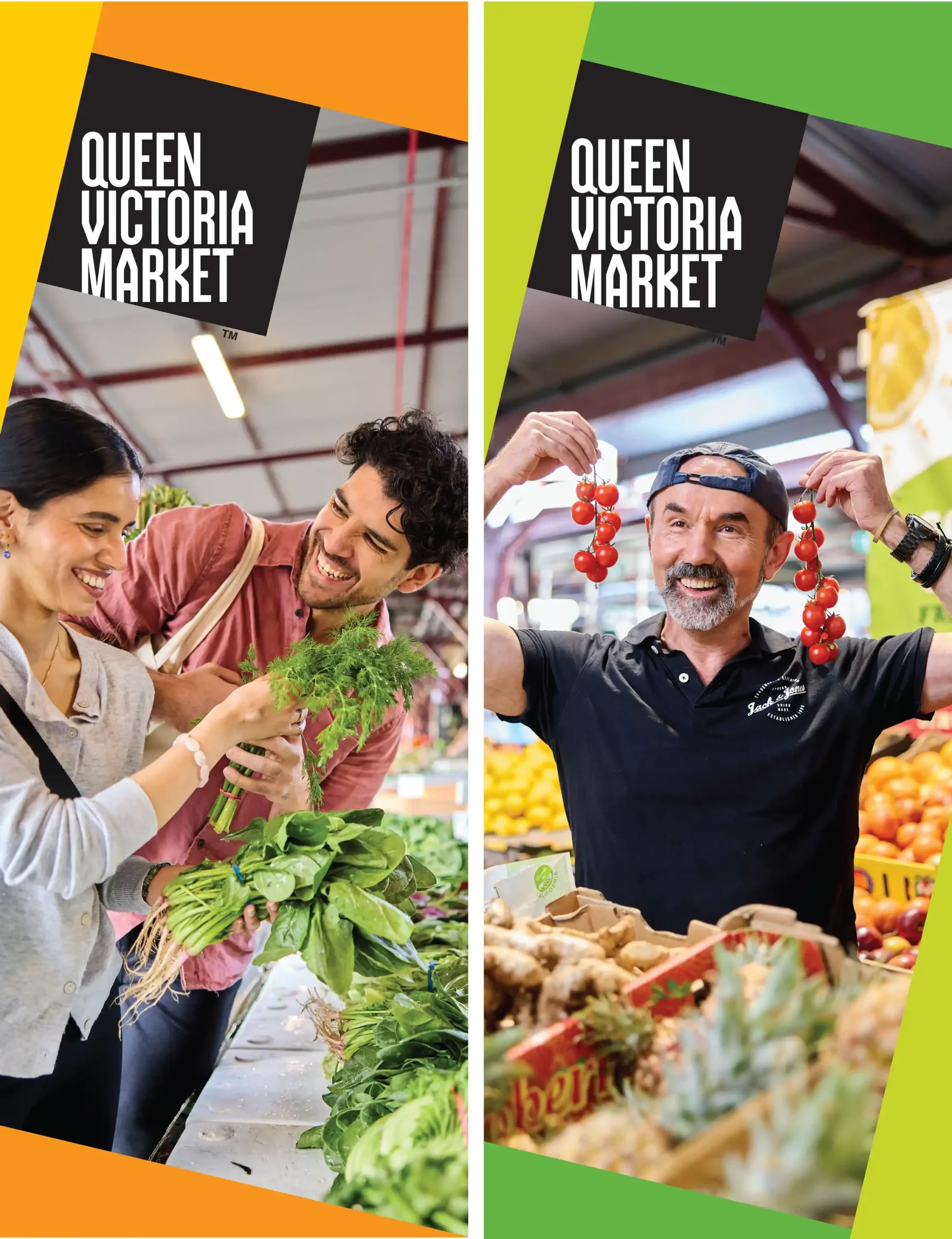 victoria market poster showing people eating
