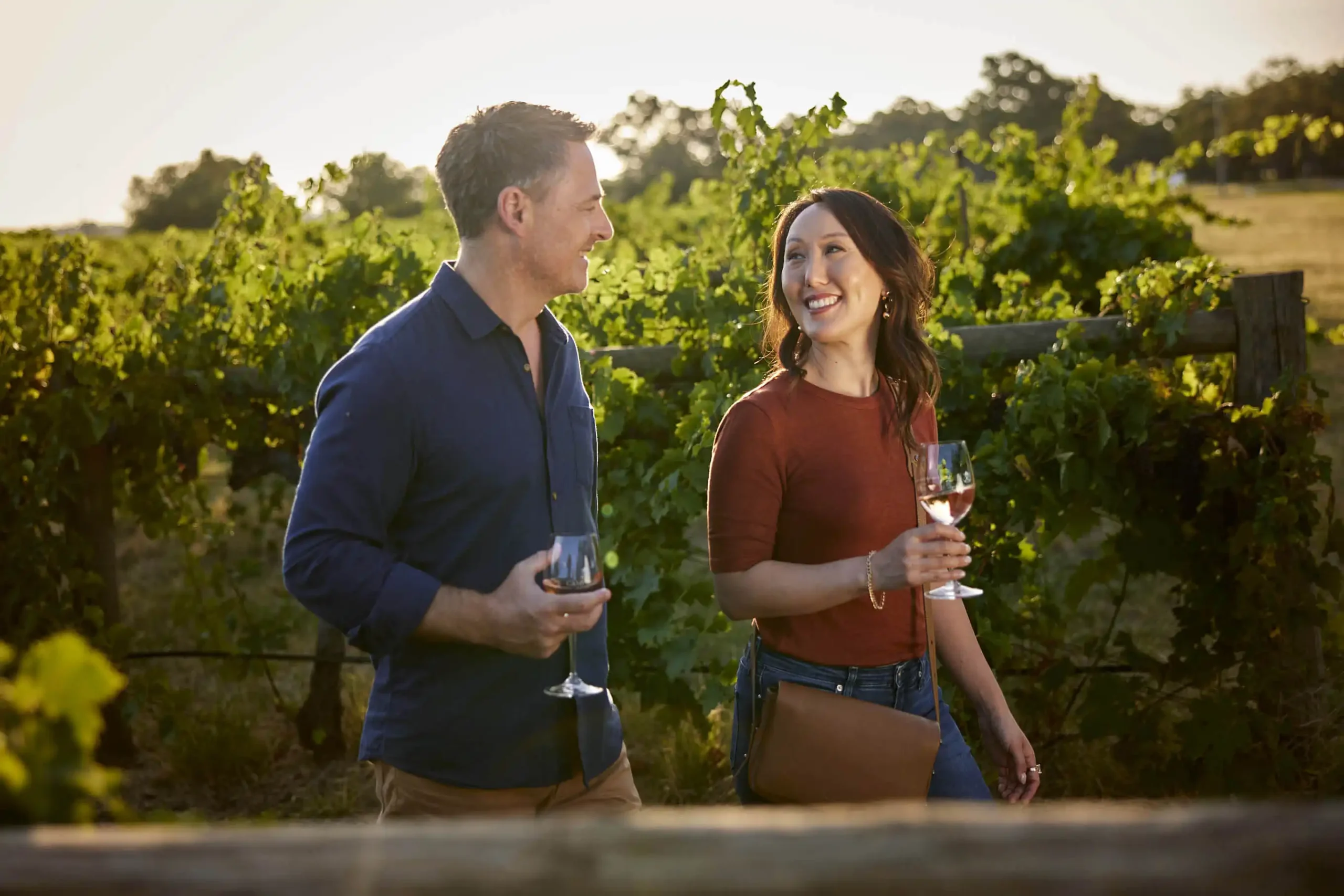 couple in winery